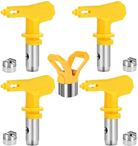 WOOLUCK® Boquilla de Pistola de Pulverización de Acero de Tungsteno Reversible, Punta de Pistola de Pulverización de Alta Presión Pulverizador(Tipo 215 311 317 517)