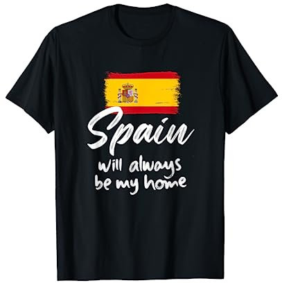 Bandera de España España España Divertido Orgullo Corazón Camiseta
