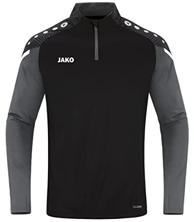 JAKO Kinder Ziptop Performance, Schwarz/Anthra Light, 164