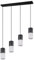 Trio Leuchten Pendelleuchte Robin 310600401, Metall Schwarz matt, Glas weiß matt, exklusiv 4x E27