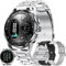 Montre Connectée Homme avec Appel Bluetooth 5.0/Numérotation, Smartwatch Compatible Samsung Huawei Xiaomi Android iOS Podometre Etanche IP68 GPS Partagé Montre Sport Cardiofrequencemetre (Argent)