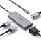 fairikabe Adaptador de pantalla USB C a doble DP HDMI VGA 4