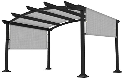 FLORALEAF Pergola-Schattenabdeckung, universeller Ersatzbezug für den Außenbereich, strapazierfähiger Stoff, Sonnenschutz für Terrasse, Veranda, Hinterhof, Pavillon, mit Ösen und beschwerten Stangen