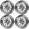 4x MB Design Felgen LV1 8.5Jx20 ET45 5x108 Silber voll poliert kompatibel mit Jaguar XE XF XJ