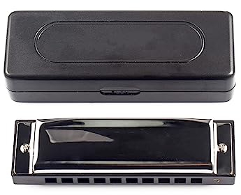 Mundharmonikas Diatonische Mundharmonika, 10-Loch-C-Ton-Mundharmonika Mit Gehäuse Aus Messing Und Edelstahl