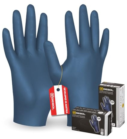 Gebol Blue Nitril Comfort Arbeitshandschuhe, Gr. 7/S, Nitril-beschichtet | Für Werkstatt, Montage & KFZ, sicherer Halt bei jedem Griff, feines Tastgefühl, angenehme Passform