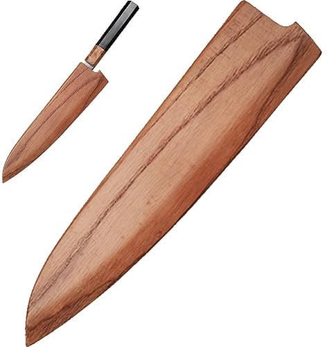 Tsffae Chef Knife Edge Guard, Wood Knife Sleeve, Knife Sheath, Knife Cover, Knife Blade Protectors, Single Knife Holder Knives Cases Holders