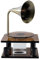 Tauzveok Antike Deko Grammophon Statue, Wohnzimmer Dekoartikel, Skulptur Deko Schwarz, Für Fensterbank Deko, Schlafzimmer Deko, Deko Flur, Wohnung Deko,Teal