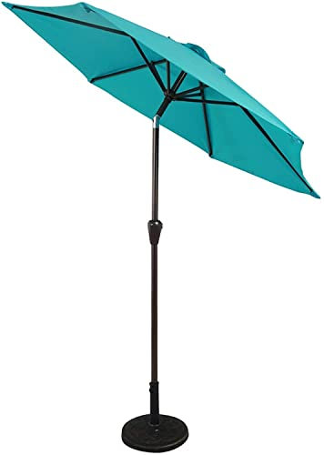 Neuer Sonnenschirm für den Garten, 2,25 m, für Pool/Strand/Garten, Kurbel zum Anheben und Absenken, Sonnenschirm für Garten und Terrasse