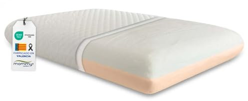 MOMMY CONFORT Oreiller Memoire Forme 40x60 cm Premium - Double Confort : Côté Blanche Confort Moyenne et Côté Rose Confort Souple - Housse Zippe Lavable Bambou + Housse Intérieure
