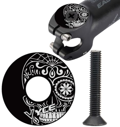 EYVRPAU 1x Stem Cap Ahead Kappe inkl. Aluminium Schraube für Rennrad,Cyclocrosser & Mountainbike,Stylische Vorbau- & Steuersatz Kappe für Gabelschäfte (1 1/8‘‘)