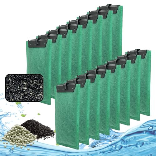 Fish - Cartuccia filtro per Tetra EasyCrystal 250 e EasyCrystal FilterBox 300, cartucce filtranti di ricambio medie con carbone ultra attivo e zeolite (confezione da 16)