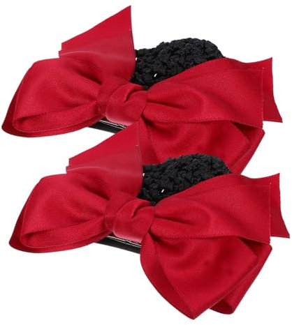 MERRYHAPY 2er Satz Haarknoten-abdeckungen Für Damen Haarnetz Mit Schleife Haarspange Haarnadel Haarband Für Frauen Und Mädchen