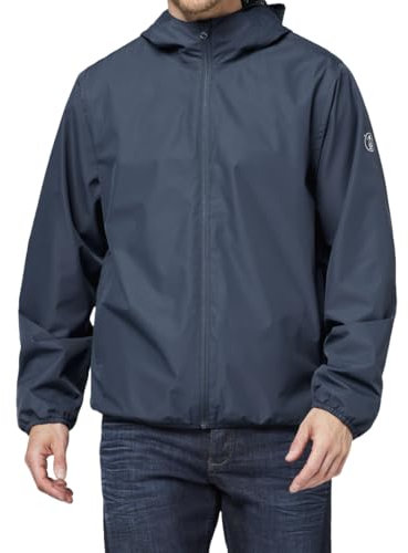 Chiemsee Regenjacke Herren wasserdicht und atmungsaktiv I Größe 2XL I Leichte Regenjacke faltbar I Funktionsjacke Logo, Kapuze & Seitentaschen I Wasserdichte Jacke Herren in 3 Farben