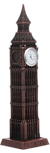 IMIKEYA Große Uhr Aus Metall Statue Britische Große Uhren Uk-skulptur Miniatur Wohnkultur Figur Party-Dekoration