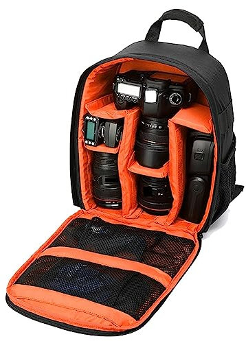Persistence Multifunktionaler Kamerarucksack, wasserdichte Outdoor-Kameratasche für Wanderungen, Reisen, Sprots-Orange