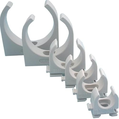 sanos-elektroshop PVC Rohrklemmschellen M16-M63 (50 Stck. M25)