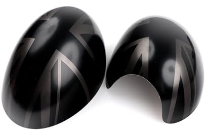 Spiegelkappe Für Mini Für One Für Cooper S Für Fließheck Für Cabrio R50 R52 R53 Auto Rückspiegel Abdeckungen Dekoration Auto Spiegelkappen(The Black)