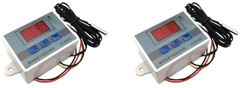 LOLPALONE 2X 12V Professional W3002 Digital LED Temperature Controller 10A Thermostat Regulator XH-3002