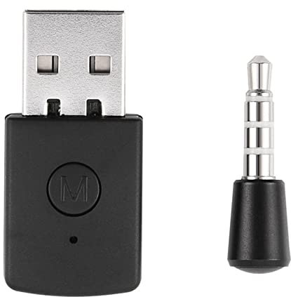 Risegun Adattatore Bluetooth per PS4, Mini Adattatore USB 4.0 Headsets Bluetooth Ricevitore e Trasmettitore Dongle Compatibile con Playstation PS4