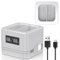 Dual Ring Battery Charger/Charging Station with LED Display, Compatible with Ring Video Doorbell 2/3/4/3Plus/Spotlight Cam, Type-C Input, Multiple Charging Options