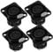 Milisten 4pcs Panel Mount Connector Pin Female Microphone Interface Durable Audio Panel Adaptor for Microphone and Speaker Setup