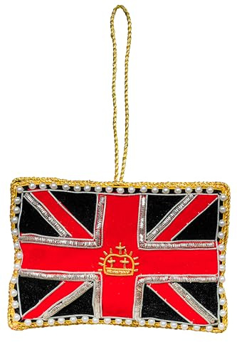 British Themed Christmas Hanging Decorations - Simply Sew CraftyTM (Union Jack)