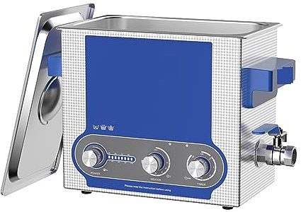 Nettoyeur à ultrasons, Nettoyeur À Ultrasons 6L Bouton Panneau De Commande Numérique 150W Minuterie De Chauffage Dégazeur Bain De Lavage À Ultrasons For Pièces Métalliques PCB