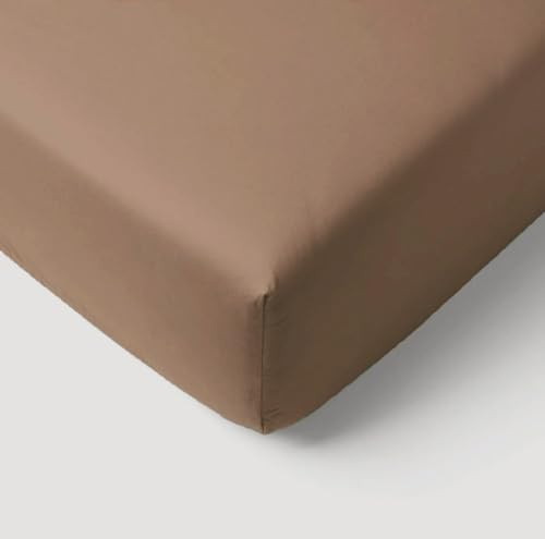 Mon PTIT Dodo Jersey Fitted Sheet 70 x 140 cm Brown