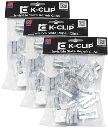 K-Clip Invisible Slate Repair Clips - 3 Pack (60 Clips)