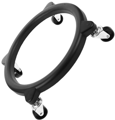 Mikikit Supporto Per Bombola Di Gas Base Stabile a Quattro Ruote, Acciaio Resistente, Supporto Mobile Per Campeggio e Cucina Domestica, Installazione Semplice e Spostamento Senza Sforzo