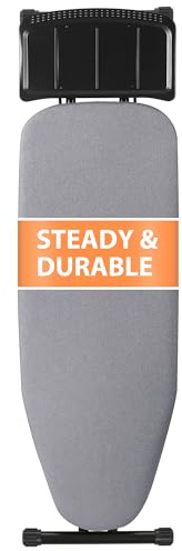 Ironing Board Full Size, Height Adjustable Folding Ironing Boards, Gray