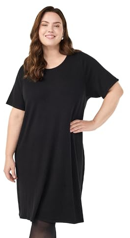 Zizzi Damen Große Größen Strick Kleid Kurze Ärmel Viskose Größe 42-60