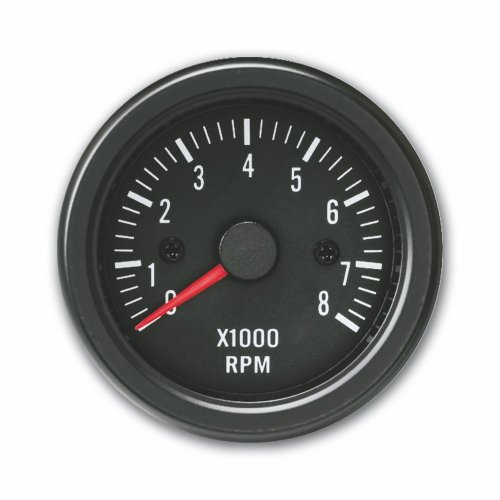 JOM Car Parts & Car Hifi GmbH 21121V Zusatzinstrument Youngtimer, Drehzahlmesser, schwarz Ø52mm