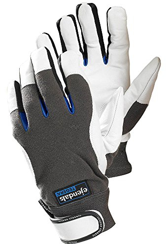 Tegera 166 Lederhandschuh, Größe 7, 1 Stück, schwarz/grau/blau/weiß