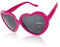 Boolavard Kids Fashion Retro Summer Cuore Heart Shape Design Lolita Occhiali da sole Occhiali da Vista (Rosa Scuro)