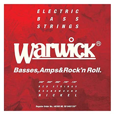Warwick RED Strings Bass String Set, 5-String, Medium Light.040-.130