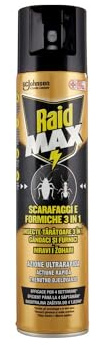 Raid Max Ant Cockroaches & 3 in 1 Insecticide Spray – 300 ml