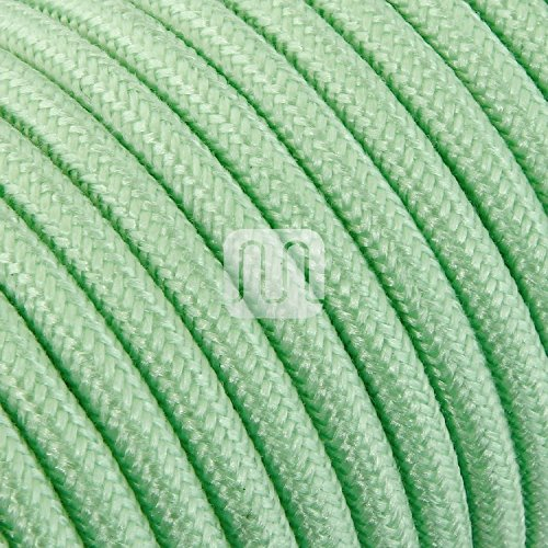 merlotti 20368 Cable eléctrico Redondo h03vv-f 2 x 0.75, Canvas Verde, 3 m