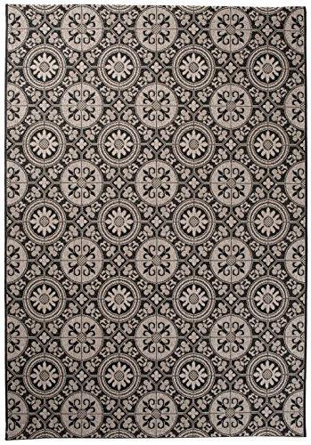 Carpeto Sisal Teppich Grau 120 x 170 cm Muster Flachgewebe Sisal Kollektion