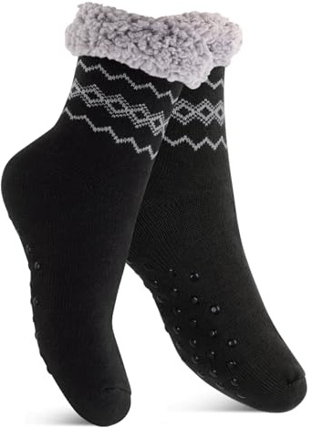 Footstar Damen und Herren Winter Haussocken (1 oder 2 Paar) Kuschelsocken