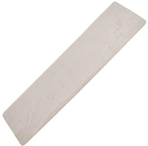 SIDCO Tischläufer Fell Tischband Tischdecke Läufer Tisch Kunstfell Creme Deko 33x140cm