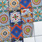 CREATISTO Mosaik-Fliesen Fliesensticker Fliesenfolie - Hochwertige Sticker Aufkleber für Wandfliesen I Klebefliesen Deko Folien für Fliesen Ornament in Bad u. Küche (20x25 cm I 6 -Teilig)