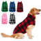 ASENKU Hundemantel für Grosse Hunde 3XL,Warme Hundemantel Winter, Fleece Hundejacke Reversible wasserdichte Winddichte Kalte Wetter Winterjacken & Wintermäntel mit Geschirr Loch
