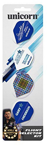 Dartfellas Unicorn Gary Anderson, 4 Sets Flight Pack, The Flying Scotsman, Flight Selector Kit (4 Sets)