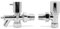 Angled Chrome Valve & Drain Off for Radiators & Towel Rails (Pair)