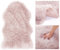 AmeliaHome Teppich Lammfell Kunstfell Hochflor Bettvorleger Dokka Rosa 50x80 cm