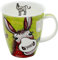DUNOON Tasse aus Porzellan mit Esel-Motiv, Henkel, 0,48 l