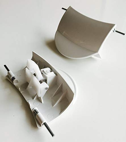 MDS Ersatzteile Türgriff Griff Schloss weiß passend für Waschmaschine für Bosch Siemens wie 183608 483087 00183608 00483087