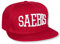 SAEBIS Unisex Classic Snapback Cap Kappe in schwarz oder rot für Herren und Damen - Logo in weiß - individuell Verstellbarer Verschluss - Baseball Mütze (rot)